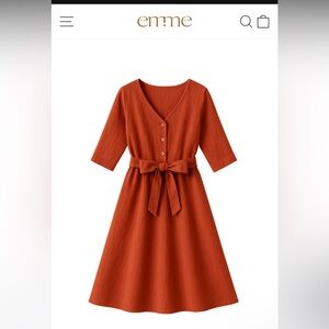 Emme Mama Faye Transitional maternity dress - 100% linen, NWOT